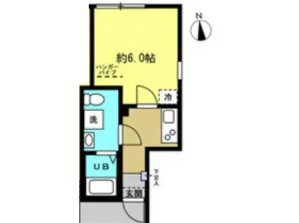 東武伊勢崎線 小菅駅 徒歩7分 3階建 築4年(1K/1階)の間取り写真