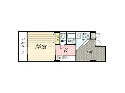 E・SWORD154(1K/2階)の間取り写真