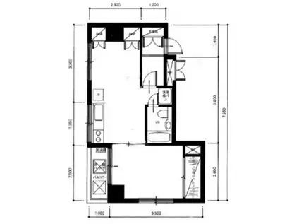 GSハイム東高円寺(1LDK/4階)の間取り写真