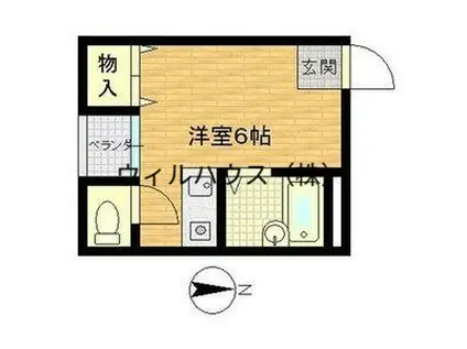 ビルシャナ上田(ワンルーム/2階)の間取り写真