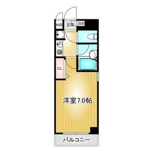 第6ハセビル(1K/3階)の間取り写真