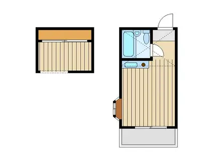 アイリス77(ワンルーム/2階)の間取り写真