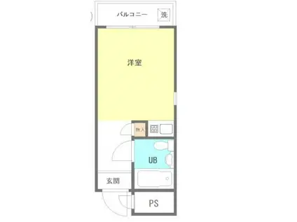 ハイシティ方南町(ワンルーム/4階)の間取り写真