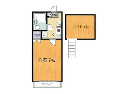 メゾン・ド・リブル(1K/1階)の間取り写真