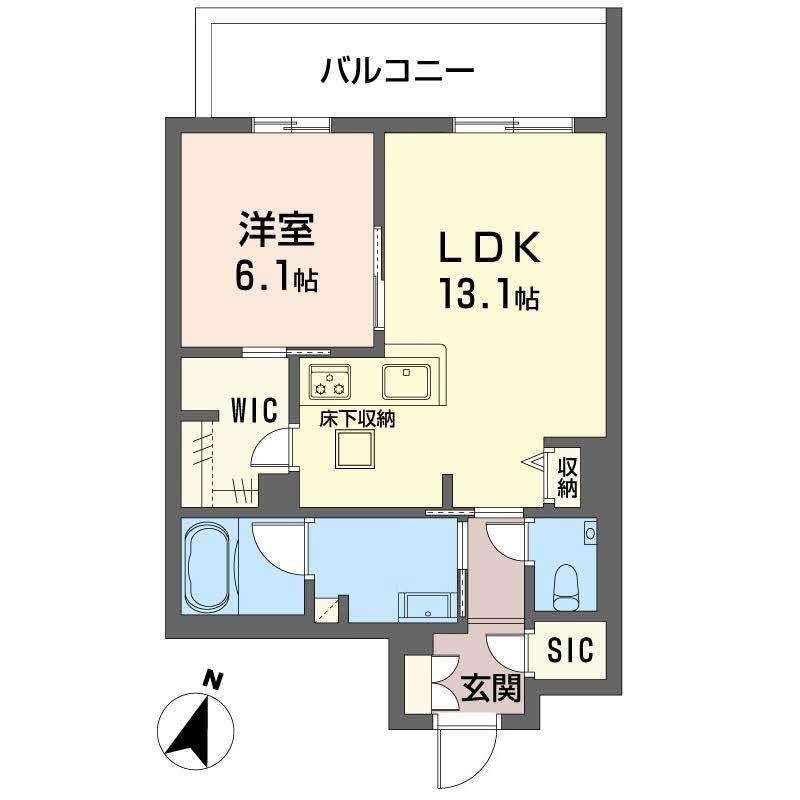 ベル エ ロンプラージュ(1LDK/1階)の間取り写真
