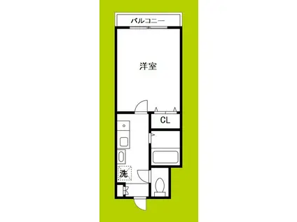 ロイヤルメゾン北浜(1K/8階)の間取り写真