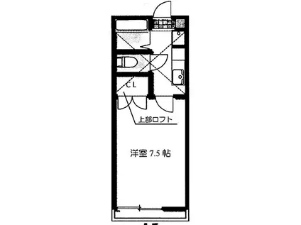コテージセルフII(1K/1階)の間取り写真