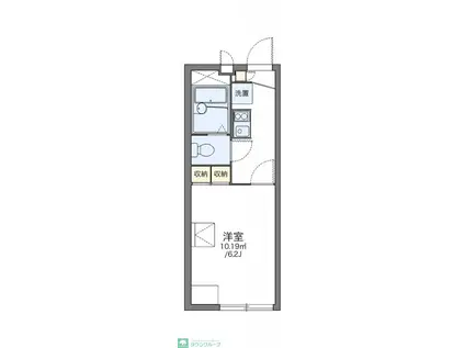 レオパレスベル ツリーI(1K/1階)の間取り写真