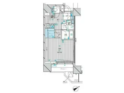 メインステージ吉祥寺(1K/10階)の間取り写真