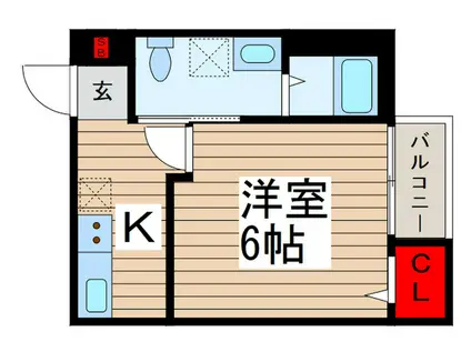 MARCH北柏(1K/2階)の間取り写真