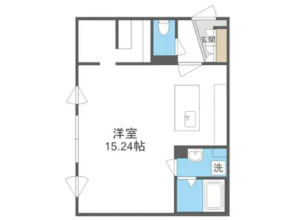 ピオネロ月寒(1LDK/3階)の間取り写真