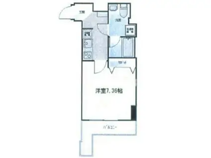 ウェンディ両国(1K/8階)の間取り写真