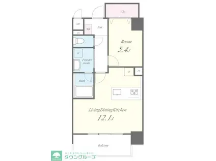 メッツァ森下(1LDK/4階)の間取り写真