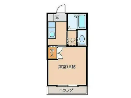 エクセレンスコート(3K/2階)の間取り写真