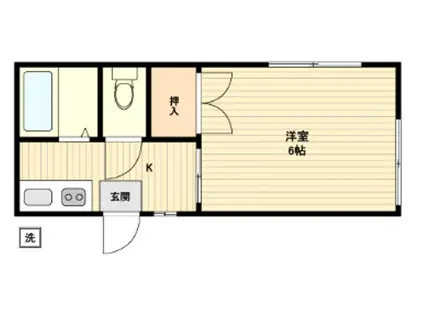 アミューズ国立(1K/2階)の間取り写真