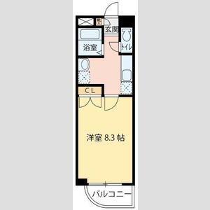 グランエクシード宮城野(1K/3階)の間取り写真