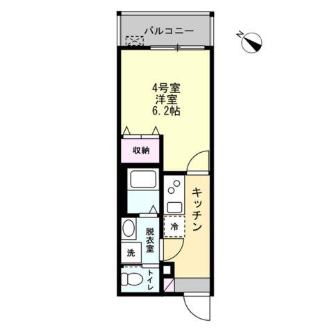 FELICE野島公園(1K/1階)の間取り写真