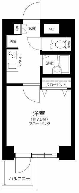 プレール・ドゥーク東京ベイII(1K/8階)の間取り写真