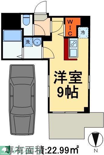 クルーハウス東松戸 102(1K/1階)の間取り写真