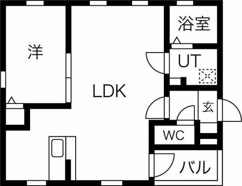 LEO ARIES 大曽根(1LDK/3階)の間取り写真