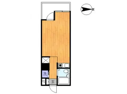 スクエア21(ワンルーム/4階)の間取り写真