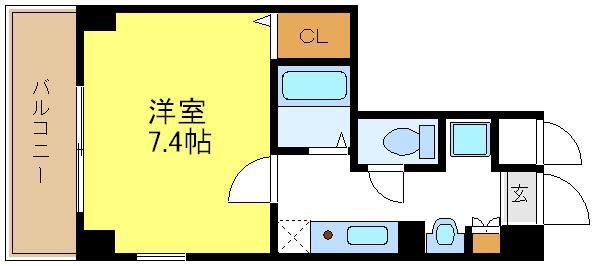 MPLAZA住吉公園弐番館(1K/9階)の間取り写真