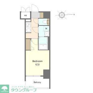 S-RESIDENCE名駅北ALESIA(1K/5階)の間取り写真