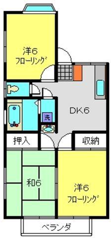 プレミール(3DK/2階)の間取り写真