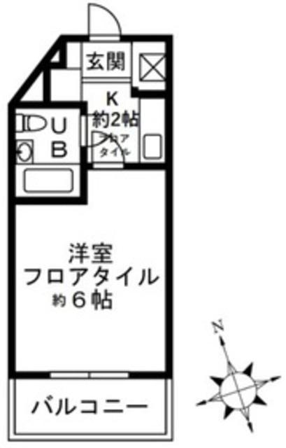 持田レジデンス(1K/4階)の間取り写真