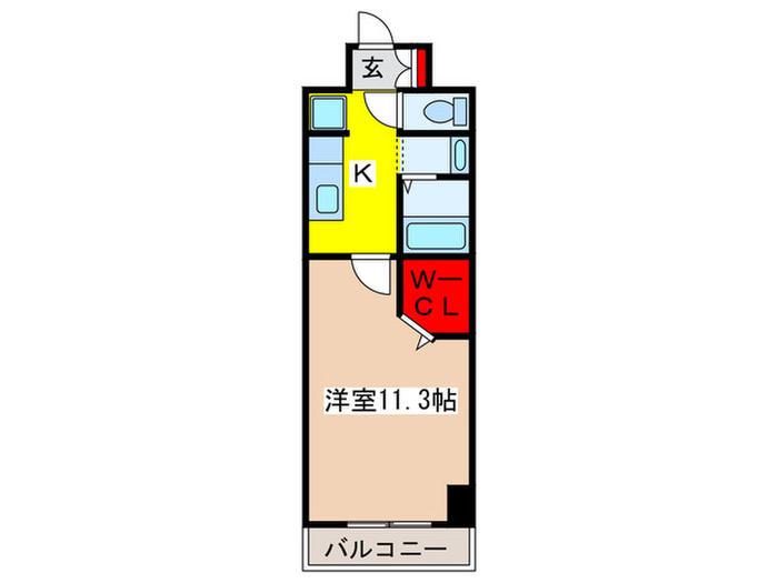 ソフィア フォンティーヌ(1K/3階)の間取り写真