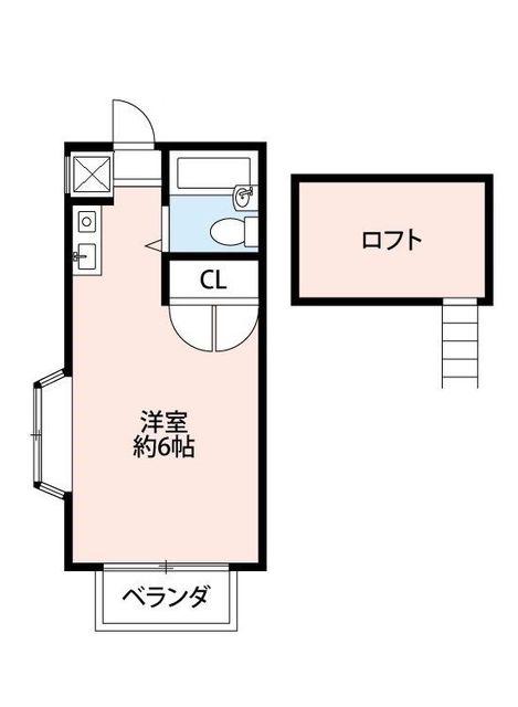 フォレスト百合丘 A棟(ワンルーム/1階)の間取り写真