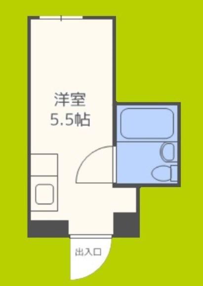 堀江グリーンハイツ(ワンルーム/7階)の間取り写真