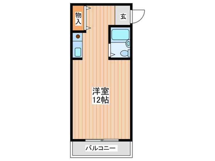 リバーサイド門真(ワンルーム/3階)の間取り写真