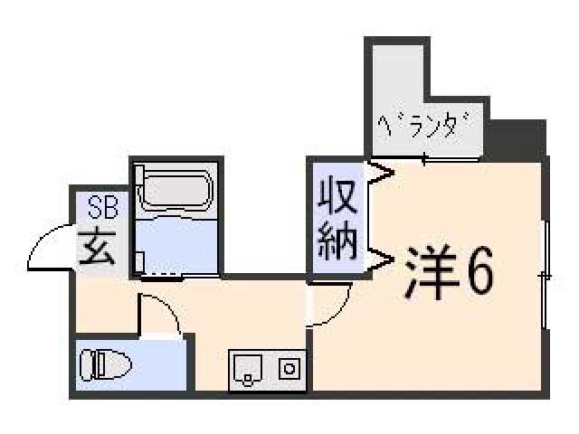 ヤマシナアーバンコテージ(1K/1階)の間取り写真