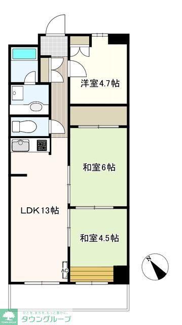 シャトルグランディ(3LDK/2階)の間取り写真