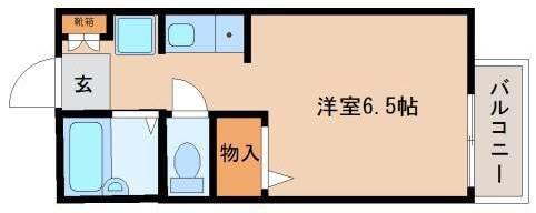 セジュール比叡(1K/2階)の間取り写真