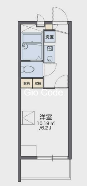 レオパレスグランプラス(1K/3階)の間取り写真