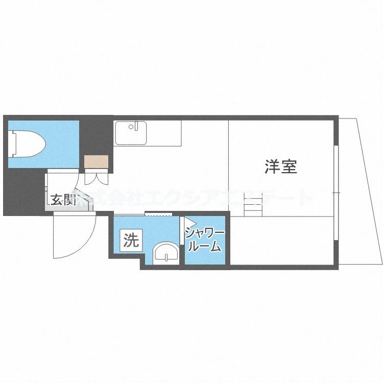 KOUMASTER NISHIKUJYO(ワンルーム/2階)の間取り写真