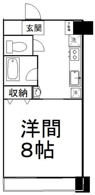 プランドビル本町(1K/10階)の間取り写真
