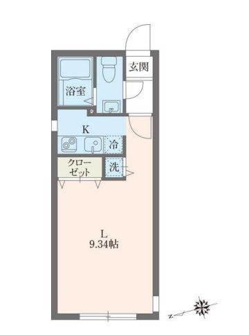 MODULOR要町I(1K/4階)の間取り写真