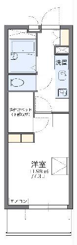 レオパレス喜沢美園(1K/2階)の間取り写真