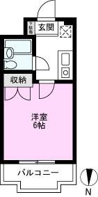 アネックス北越谷プラザ(1K/2階)の間取り写真