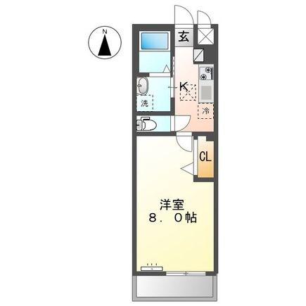 RE-CHI 1ST(1K/1階)の間取り写真