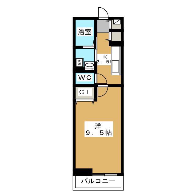 サンビレッジアイ(1K/1階)の間取り写真