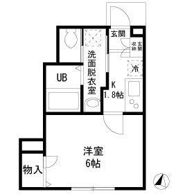 FOREST TERRACE(1K/1階)の間取り写真