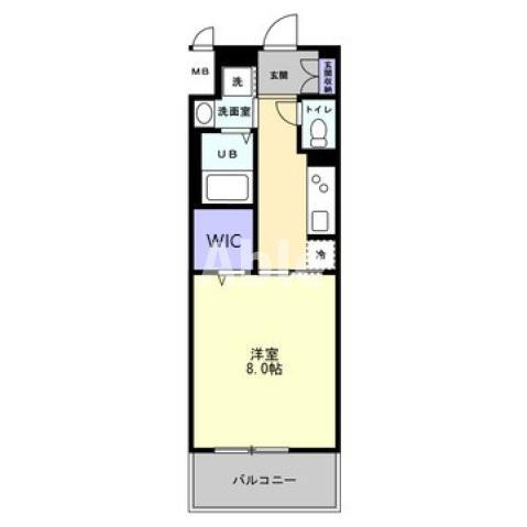 S-RESIDENCE中新町AVELIS(1K/5階)の間取り写真