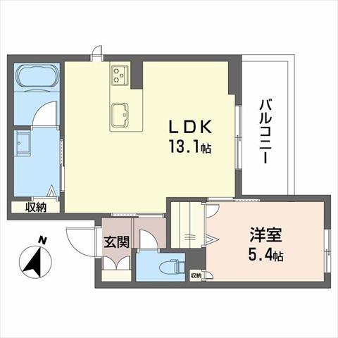 シャーメゾンSEIWA(1LDK/2階)の間取り写真