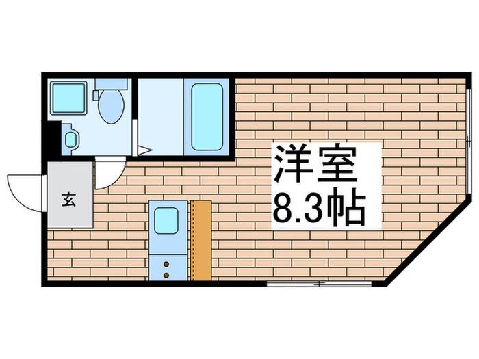 TRIAS155(ワンルーム/4階)の間取り写真