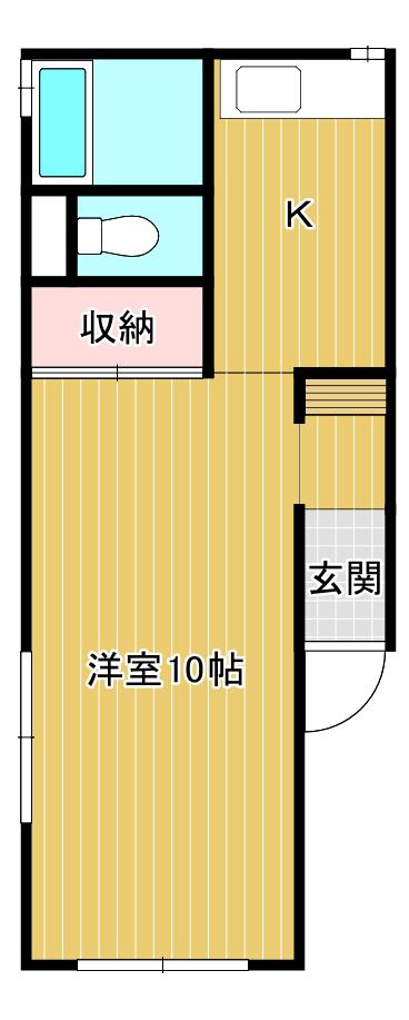 井村ハイツII(1K/1階)の間取り写真