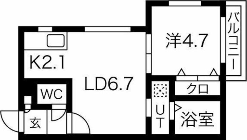 シェリールオアーゼ(1LDK/3階)の間取り写真